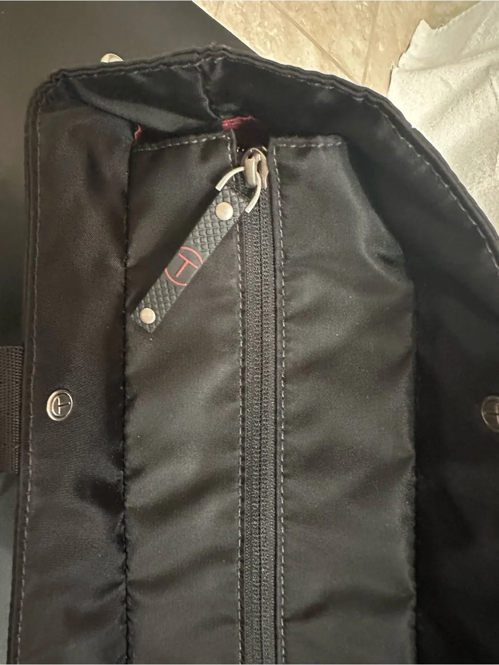 Tumi Tech Black Nylon Tote Bag